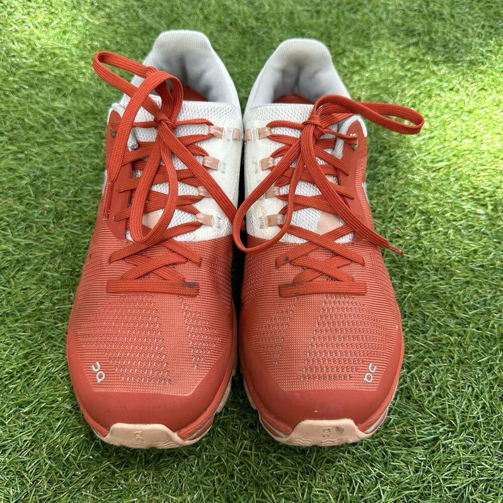 On Cloudsurfer 6 Running Shoes Womens Size 7.5 Rust Rose Walking Preppy Athletic